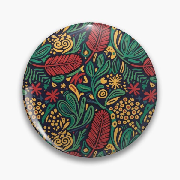 Item preview, Bold Australian Native Floral Pattern – Folk Botanical Illustration designed and sold by TroyTheTerrific.