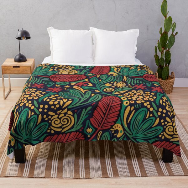 Item preview, Bold Australian Native Floral Pattern – Folk Botanical Illustration designed and sold by TroyTheTerrific.
