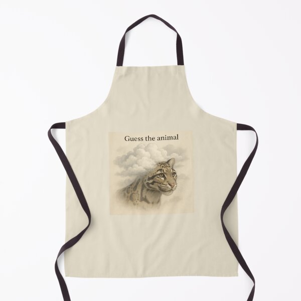 Item preview, Clouded Leopard Art – Guess the Animal Wildlife Illustration  designed and sold by GeoWild Designs.