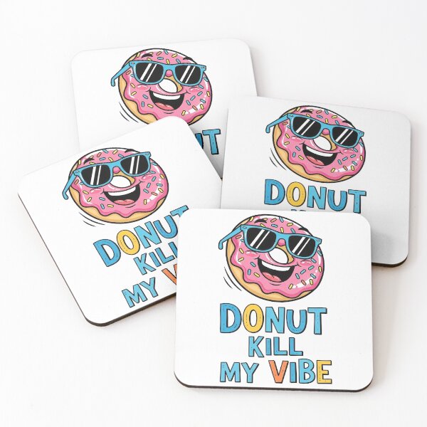 Item preview, Donut Kill My Vibe – Funny Donut with Sunglasses Illustration designed and sold by nuel-art.