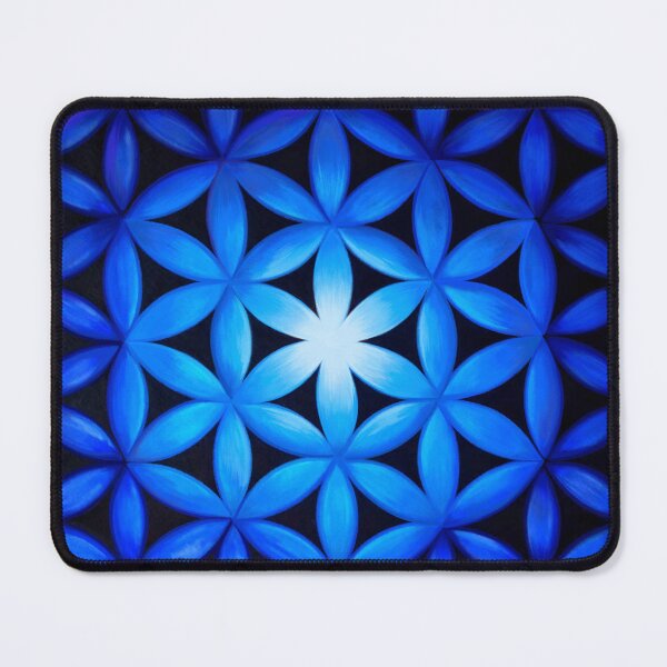 Item preview, Blue Flower of Life Boho Glow designed and sold by shantilovesart.