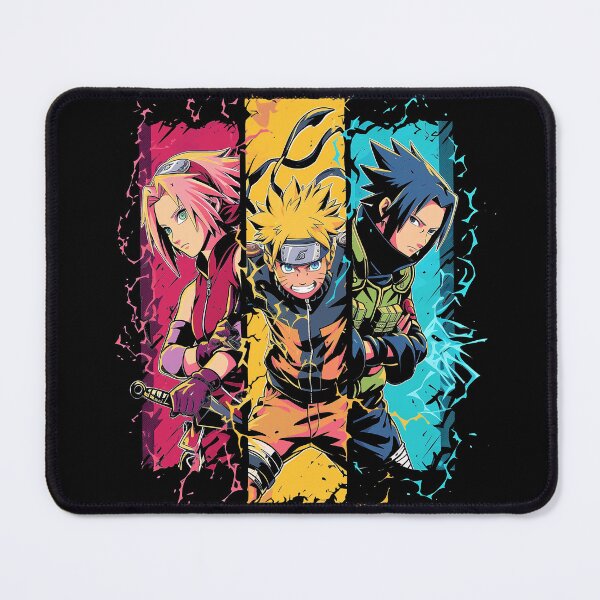 Item preview, Naruto Uzumaki, Sasuke & Sakura Haruno - Team 7 Dynamic Anime Art designed and sold by MulteeverseStudio.