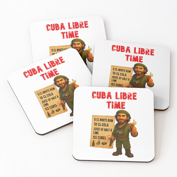 Item preview, Cuba Libre Time – cocktail recipe with revolutionary flair designed and sold by malero-design.