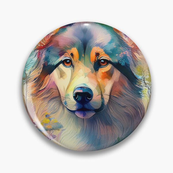 Item preview, ai generated watercolour portrait of a dog art designed and sold by alan tunnicliffe.