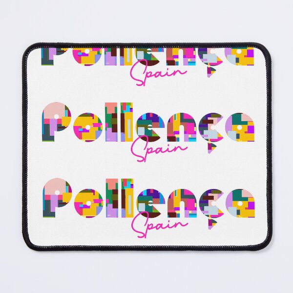 Item preview, Pollença, Spain, Vibrant Abstract City Typography Art designed and sold by Wanderful-roads.