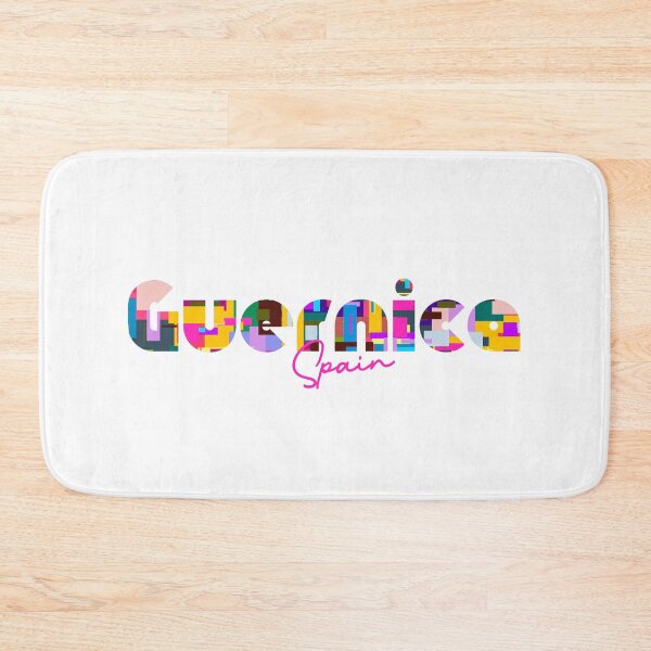 Item preview, Guernica, Spain, Vibrant Abstract City Typography Art designed and sold by Wanderful-roads.
