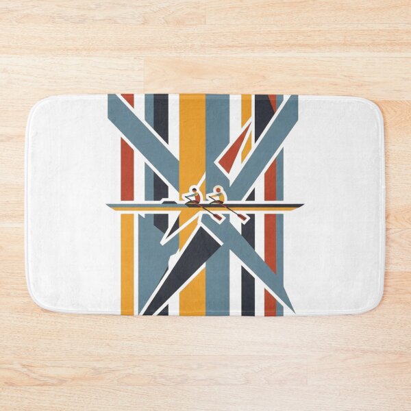 Item preview, Retro Rowing Boat Geometric Sports Abstract Poster designed and sold by KiwiRider.