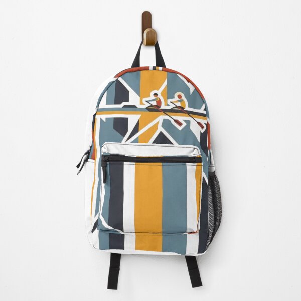 Item preview, Retro Rowing Boat Geometric Sports Abstract Poster designed and sold by KiwiRider.