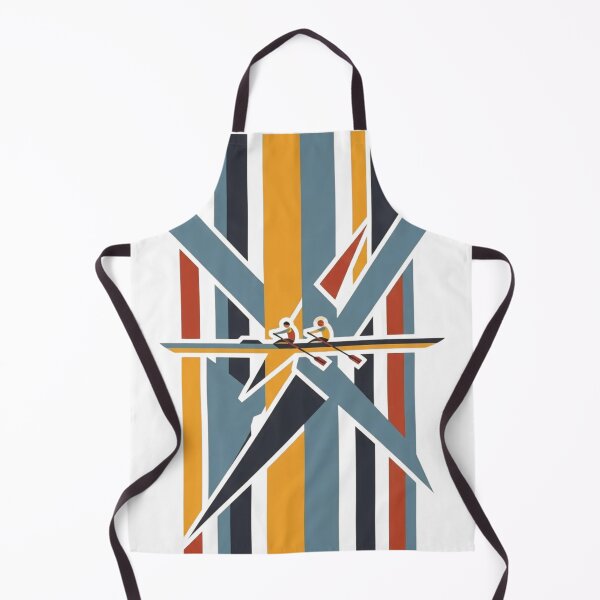 Item preview, Retro Rowing Boat Geometric Sports Abstract Poster designed and sold by KiwiRider.
