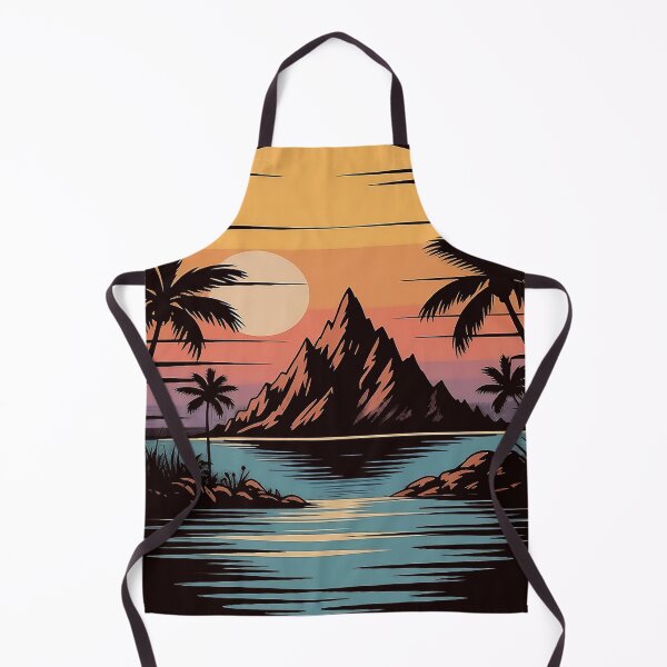 Item preview, Tropical Sunset Escape – Retro Vibes designed and sold by MoreDeo.