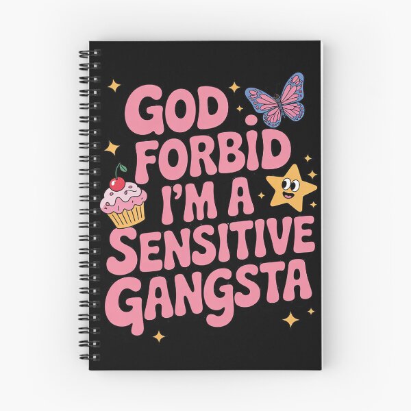 Item preview, Womens Funny God Forbid I'm A Sensitive Gangsta Cute 23  designed and sold by RuthGAArt.