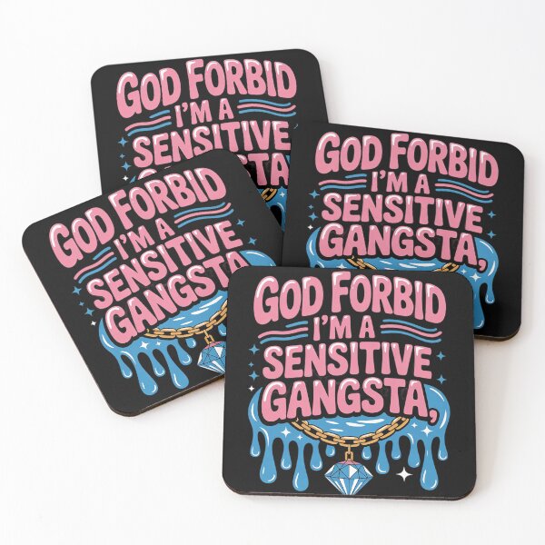 Item preview, Womens Funny God Forbid I'm A Sensitive Gangsta Cute Cozy  designed and sold by RuthGAArt.