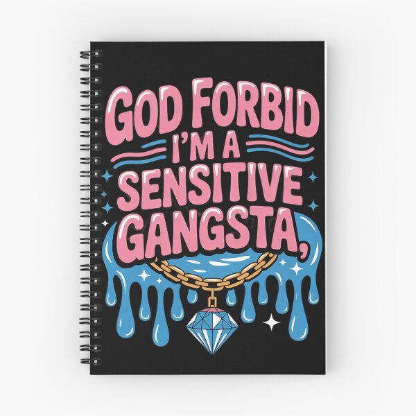 Item preview, Womens Funny God Forbid I'm A Sensitive Gangsta Cute Cozy  designed and sold by RuthGAArt.