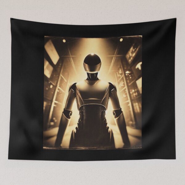 Item preview, humanoid robot art designed and sold by TEEJAMBOREE.