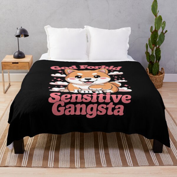 Item preview, Womens Funny God Forbid I'm A Sensitive Gangsta Cute Cozy0 designed and sold by RuthGAArt.