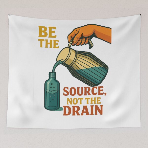 Item preview, Be the Source, Not the Drain  designed and sold by 2025dav.
