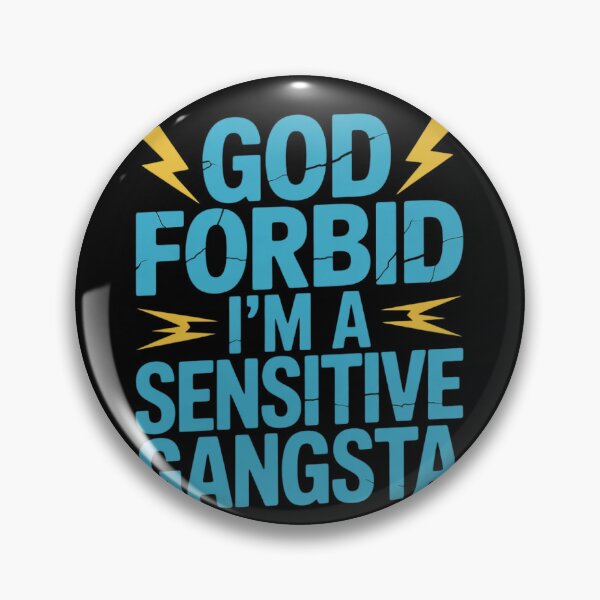 Item preview, Womens Funny God Forbid I'm A Sensitive Gangsta Cute Cozy2  designed and sold by RuthGAArt.