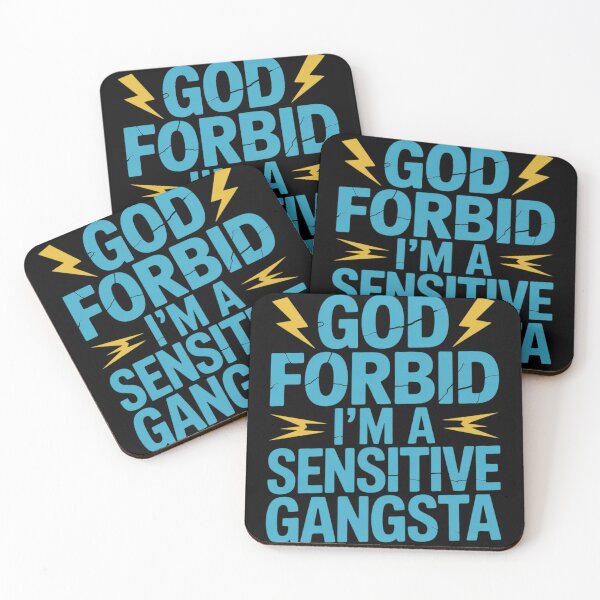 Item preview, Womens Funny God Forbid I'm A Sensitive Gangsta Cute Cozy2  designed and sold by RuthGAArt.