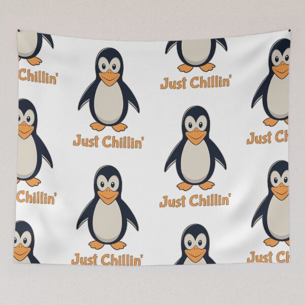 Item preview, Just Chillin' - Happy Penguin Relax Mode designed and sold by Drawings Project.