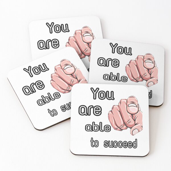 Item preview,  You Are Able To Succeed – Motivational Quote T-Shirt | Positive Mindset Design designed and sold by KadyMaison.