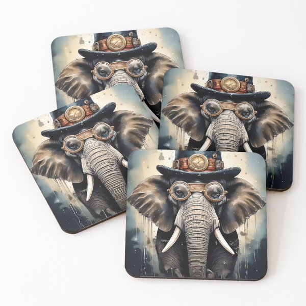 Item preview, Amusing Elephant Steampunk Digital Art designed and sold by alan tunnicliffe.