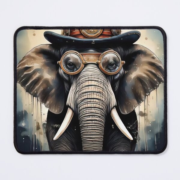 Item preview, Amusing Elephant Steampunk Digital Art designed and sold by alan tunnicliffe.