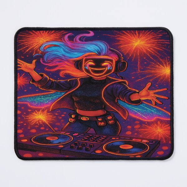 Item preview, Neon DJ Angel in Firework Frenzy designed and sold by Mindful56.