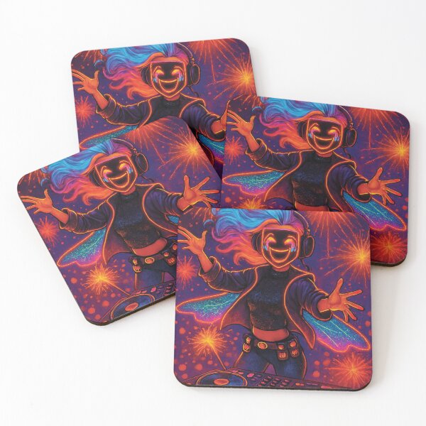Item preview, Neon DJ Angel in Firework Frenzy designed and sold by Mindful56.