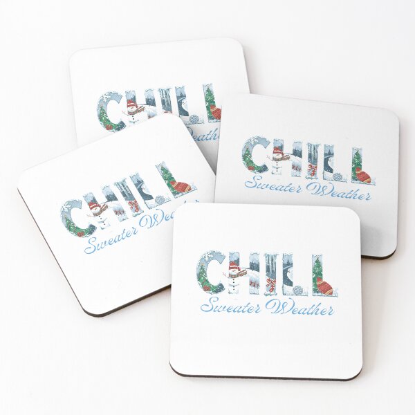 Item preview, CHILL – Frosty Winter Typography for Trendy Apparel designed and sold by MiszungART.