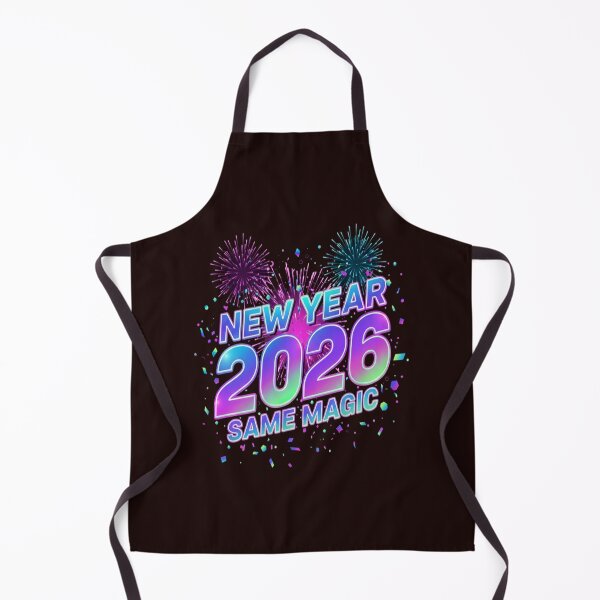 Item preview, New Year 2026 Same Magic, Colorful Fireworks Typography Design designed and sold by Aarvya Fashion Club ( A.F.C ).