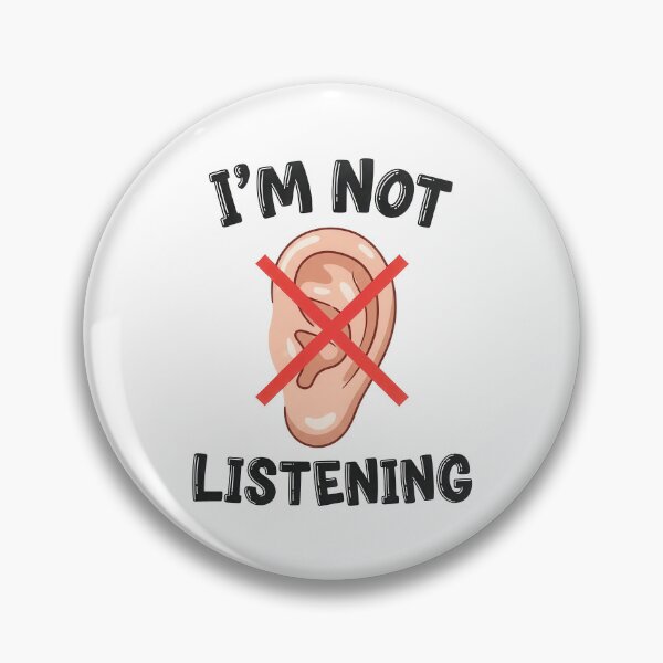 Item preview, I’m Not Listening – Funny Crossed Ears Illustration designed and sold by nuel-art.