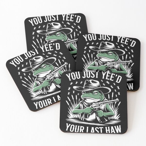 Item preview, You Just Yee'd Your Last Haw Funny Cowboy Frog Meme  designed and sold by RuthGAArt.