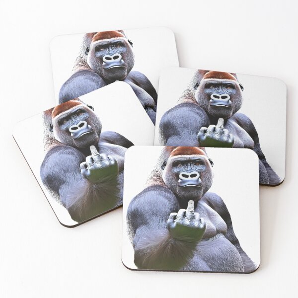 Item preview, Amusing Gorilla Digital Art up yours designed and sold by alan tunnicliffe.