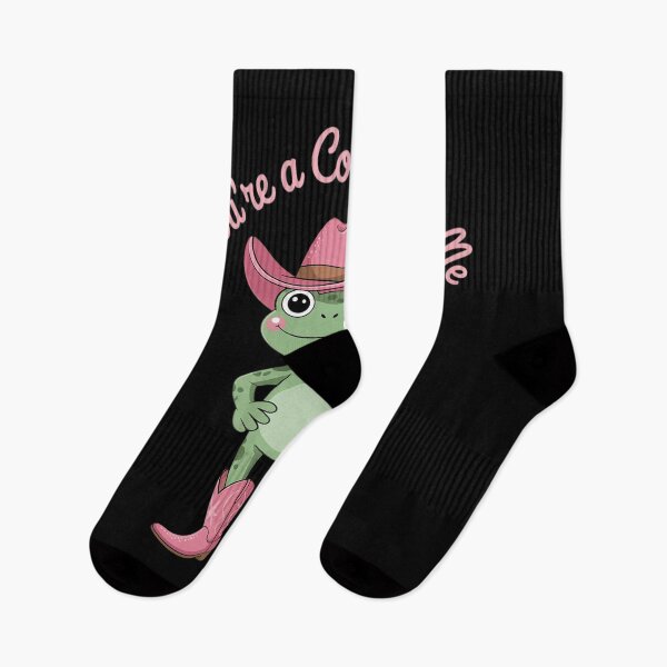 Artikelvorschau, Du bist ein Cowboy wie ich! Lustiger Frosch, rosa Cowboyhut, Cowgirl entworfen und verkauft von RuthGAArt.