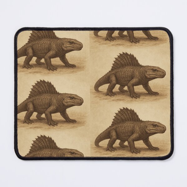 Item preview, The Permian Majesty: Dimetrodon in Vintage Sepia Tones designed and sold by PrehistoryPulse.