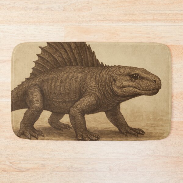 Item preview, The Permian Majesty: Dimetrodon in Vintage Sepia Tones designed and sold by PrehistoryPulse.