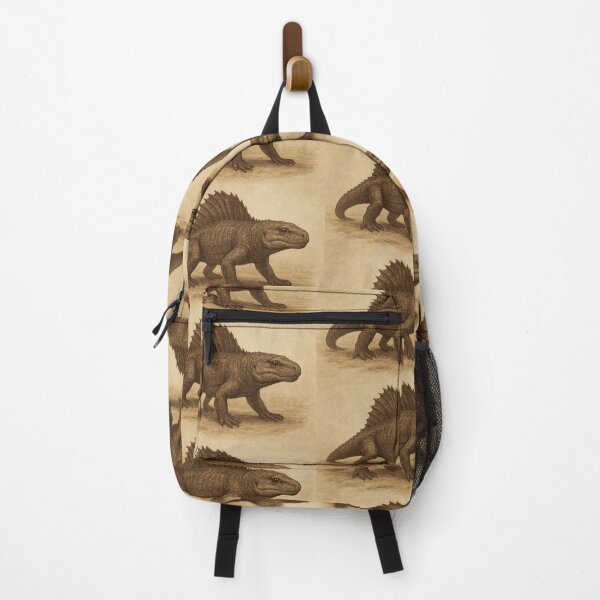Item preview, The Permian Majesty: Dimetrodon in Vintage Sepia Tones designed and sold by PrehistoryPulse.