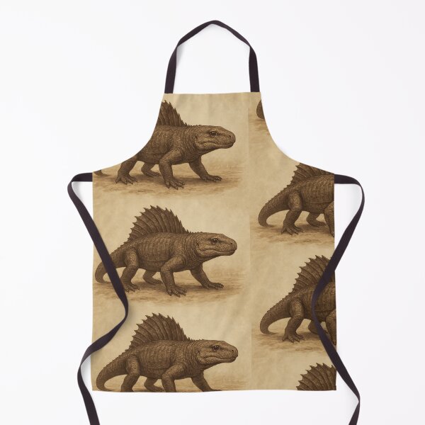 Item preview, The Permian Majesty: Dimetrodon in Vintage Sepia Tones designed and sold by PrehistoryPulse.