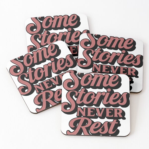 Item preview, Some Stories Never Rest | Gothic True Crime Quote designed and sold by THE JIZU SHOP.