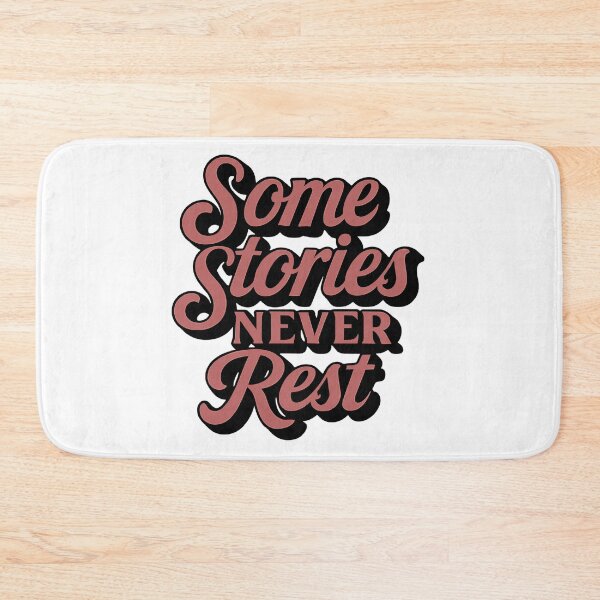 Item preview, Some Stories Never Rest | Gothic True Crime Quote designed and sold by THE JIZU SHOP.