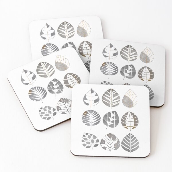 Item preview, 003 Elegant Geometric Leaf Patterns designed and sold by nikoart001.