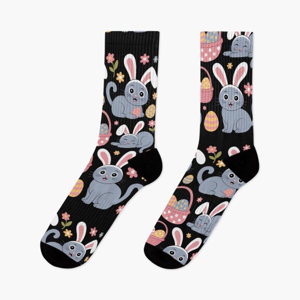 Artikelvorschau, Katze mit Haseneiern Frohe Ostern entworfen und verkauft von SyncSusscess.