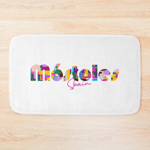 Item preview, Móstoles, Spain, Vibrant Abstract City Typography Art designed and sold by Wanderful-roads.