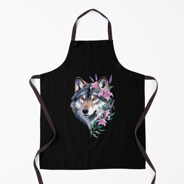 Item preview, Floral Wolf Aesthetic Flowers Wolf Face for Wolves Lover designed and sold by RoyTill0Art.
