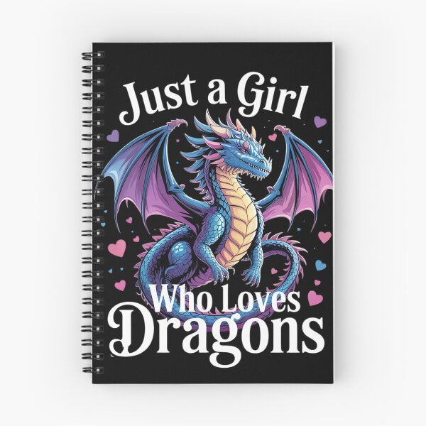 Item preview, Just A Girl Who Loves Dragons Women's Girls Cute Dragon  designed and sold by RuthGAArt.