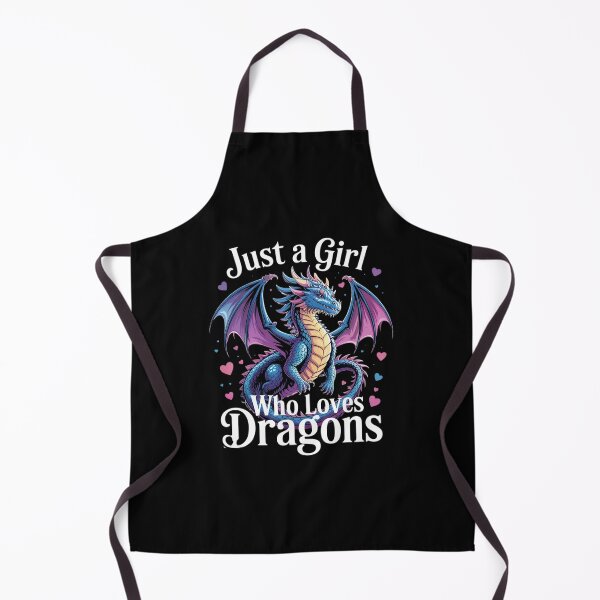 Item preview, Just A Girl Who Loves Dragons Women's Girls Cute Dragon  designed and sold by RuthGAArt.