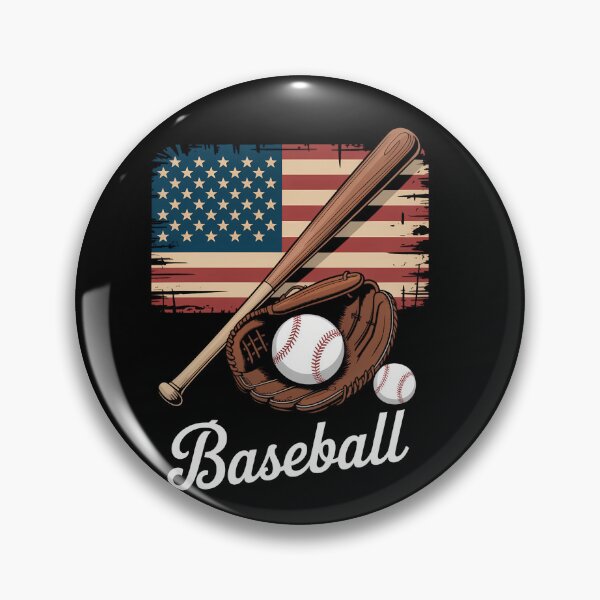 Item preview, American Flag Baseball Player designed and sold by comptorasunfia.
