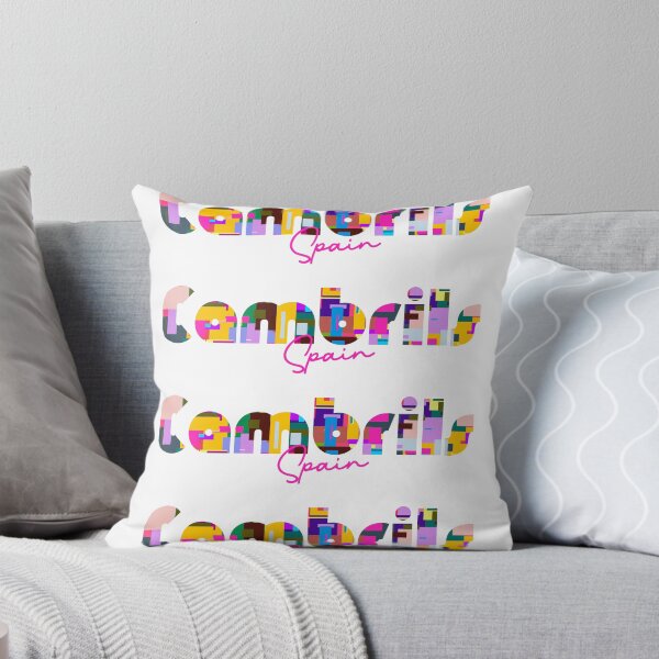 Item preview, Cambrils, Spain, Vibrant Abstract City Typography Art designed and sold by Wanderful-roads.