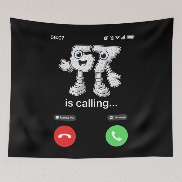 Item preview, 67 Is Calling Meme – Funny Six Seven Kids Youth Viral Phone Call Humor Design designed and sold by love3617.