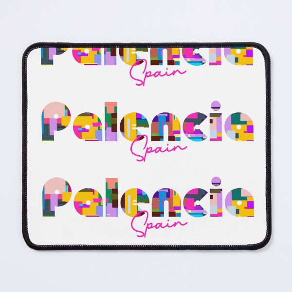 Item preview, Palencia, Spain, Vibrant Abstract City Typography Art designed and sold by Wanderful-roads.